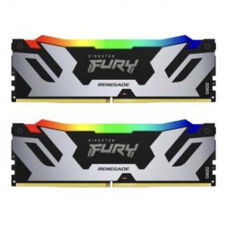 Памет Kingston Fury Renegade Silver RGB 96GB(2x48GB) DDR5 6000MHz CL32 - KF560C32RSAK2-96
