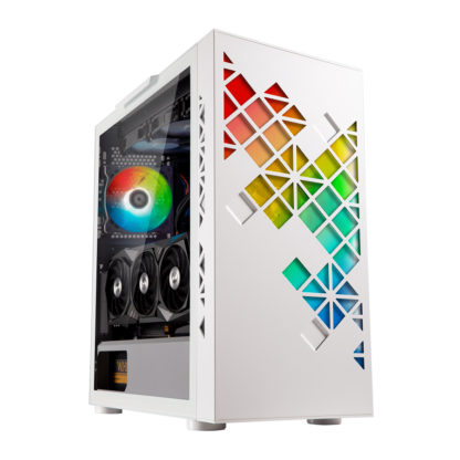 GSOL Gaming — Core i5-14400F / RTX 5050 · BITFENIX TRACERY ARGB WHITE · GSOL Basic Gaming