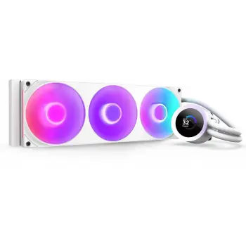 Охладител за процесор NZXT Kraken Plus 360 RGB LCD Display - White
