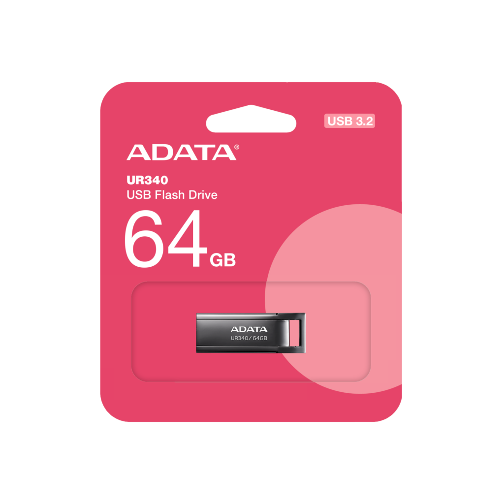 64GB USB3 UR340 ADATA METAL BK