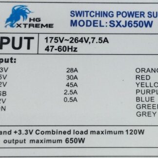 PSU HG XTREME SXJ650W 650W