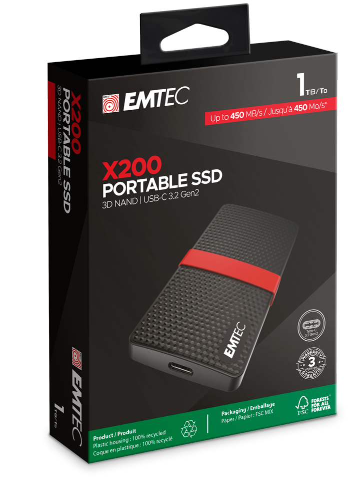 EMTEC EXT SSD X200 1T /USB-C