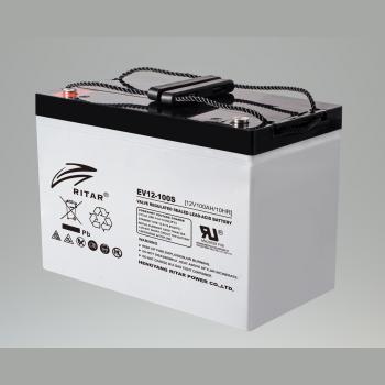 Оловна батерия RITAR (EV12-100S), 12V, 100Ah 306/ 168/ 211 mm, За електрически колички