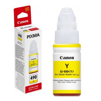 Мастило Canon GI-490 Yellow / Оригинал / Жълт / 7000 страници