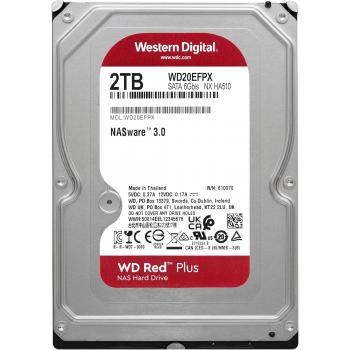 Хард диск WD Red PLUS NAS, 2TB, 5400rpm, 64MB, SATA 3