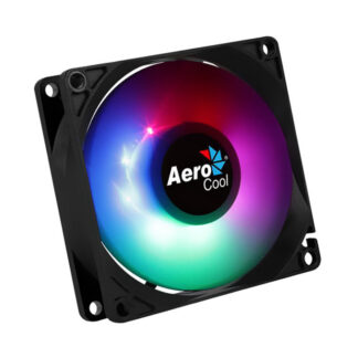 Вентилатор за компютър AeroCool Frost 8 RGB / 80 mm / 1500 RPM / 21.9 CFM / 28.3 dBA / 3-pin + Molex / RGB
