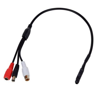 Микрофон за видеонаблюдение CS05HX / 9-12V / 18mA / RCA / За DVR