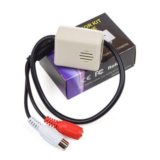 Микрофон за видеонаблюдение CS04X / 9-12V / 20mA / 100Hz-100kHz / RCA / За DVR