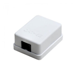 Мрежова розетка KD-WP6034-C5e / Единична / CAT5e / UTP / RJ45 / За стенен монтаж