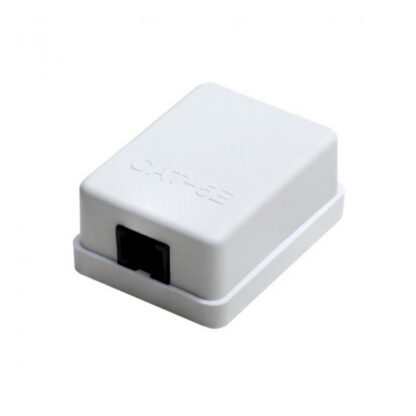 Мрежова розетка KD-WP6034-C5e / Единична / CAT5e / UTP / RJ45 / За стенен монтаж