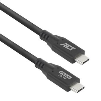 Кабел USB ACT Type-C - Type-C / 2 m / 5A 240W / PD 3.1