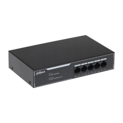 Мрежово устройство комутатор/switch Dahua DH-SG1005LP / 5-портов / 4x PoE