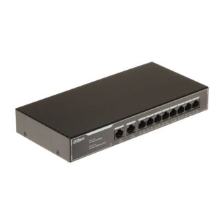 Мрежово устройство комутатор/switch POE Dahua DH-SG1010LP-EUR / 10-порта / 8x PoE