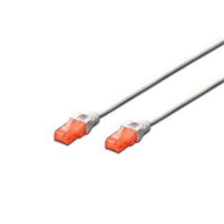 Пач кабел Assmann UTP Cat.6 / 0.5 m / Сив