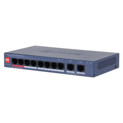 Мрежово устройство комутатор/switch Dahua CS4010-8GT-110 / 10-порта / 8x PoE / 110W / Управляем