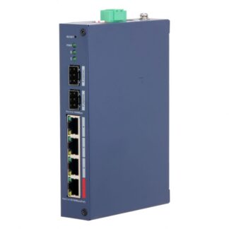 Мрежово устройство програмируем PoE комутатор/switch Dahua CHS4206-4ET-90 / 6-портов / 4x PoE