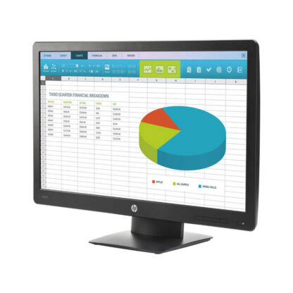 Реновиран монитор HP ProDisplay P203 / 20`` / 1600x900 / TN / VGA + DisplayPort / Черен / Клас А-