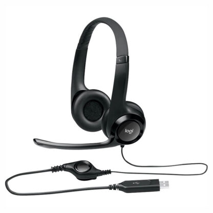 Слушалки с микрофон Logitech H390 USB / USB / Шумопотискащ микрофон