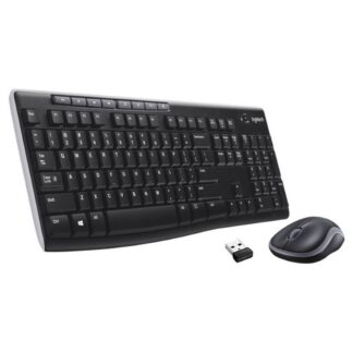 Безжичен комплект клавиатура и мишка Logitech MK270 / 2.4 GHz / USB приемник / БДС кирилизация