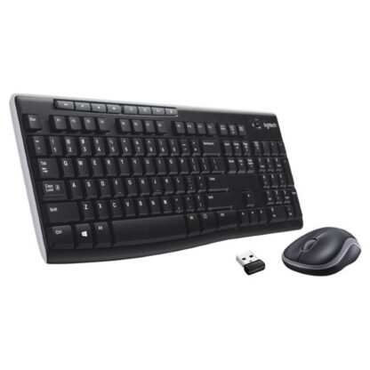 Безжичен комплект клавиатура и мишка Logitech MK270 / 2.4 GHz / USB приемник / БДС кирилизация