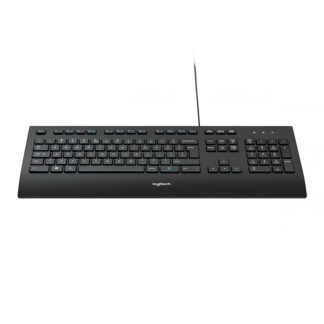 Компютърна клавиатура с кабел Logitech K280e / USB / Устойчива на заливане