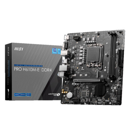 Дънна платка MSI PRO H610M-E DDR4 / Micro ATX / Intel® H610 / LGA1700 / DDR4