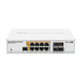 Управляем комутатор MikroTik CRS112-8P-4S-IN / 8x Gigabit PoE / 4x SFP / 400 MHz / 128MB RAM / RouterOS L5