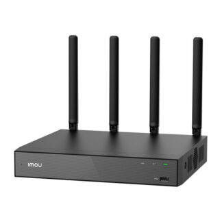 Видеорекордер NVR IMOU NVR-N118W-8A0E / 18 канала / 8MP / Wi-Fi 6 (2.4/5 GHz) / 1x SATA до 16TB / вграден микрофон и високоговорител / черен