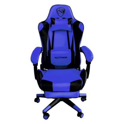 GAMING Kресло ROXPOWER Gaming T-ROX GC75 / Син / Еко кожа / 150 kg / Регулируемо