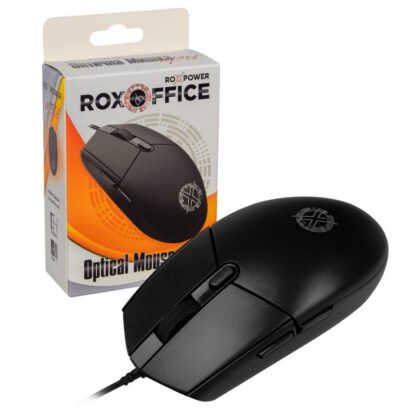 Компютърна мишка ROXPOWER ROXOFFICE M306 / Оптична / 800-2400 dpi / USB 2.0 / 6 бутона / Кабелна
