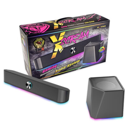 Аудио система Roxpower T-ROX XSCREAM / 2.1 / Bluetooth 5.0 / RGB / 11W