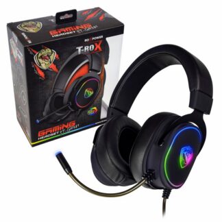 GAMING Слушалки за компютър с микрофон ROXPOWER T-ROX ST-GH381 / 7.1 Virtual Surround / USB / RGB / Вграден микрофон