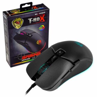 Гейминг компютърна мишка ROXPOWER T-ROX STGM005 / Оптична / 800-6400 dpi / USB 2.0 / 7 бутона / RGB / Софтуер