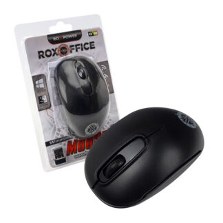 Безжична компютърна мишка ROXPOWER ROXOFFICE LK-151 / Оптична / 1000 dpi / USB приемник 2.4GHz / 2x AAA