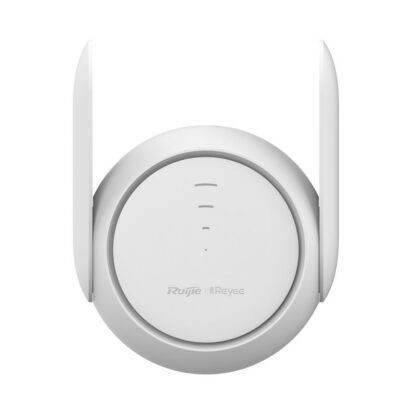 Wi-Fi удължител на обхват Ruijie Reyee RG-EW1200R / AC1200 Dual-Band / Wi-Fi 5 (802.11ac) / 300 Mbps (2.4 GHz) + 867 Mbps (5 GHz) / 2 x външни антени / 1 x 10/100 Mbps RJ45 / Reyee Mesh / бял