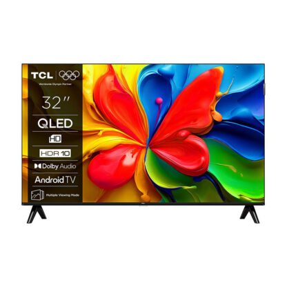 SMART Телевизор TCL QLED 32S4K / 32`` / HD Ready / QLED / 1366x768 / Google TV / 2x HDMI / USB / Bluetooth / Wi-Fi / Черен