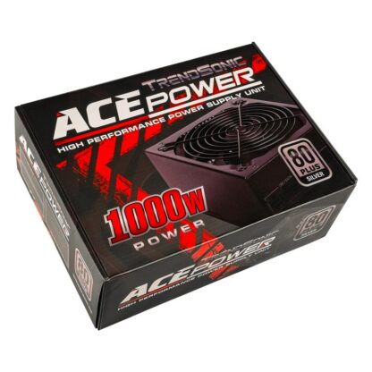 Захранващ блок за компютър Trendsonic ACE Power FP-1000W Silver / 1000W / ATX / 80+ Silver / Модулен / 140mm вентилатор