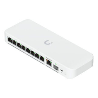 Управляем комутатор Ubiquiti USW-Flex-2.5G-8 / 8 порта / 2.5 Gbps / 1x 10G комбо порт / 60 Gbps / Метален корпус / UniFi