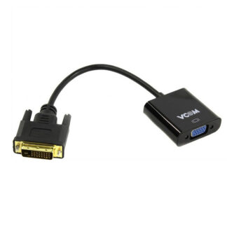 Преходник VCOM DVI-D 24+1 - VGA-F CG491 / 0.15 m / Позлатен / 1080p