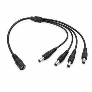 Захранващ конектор с кабел 1 към 4 RX-C14 / 1x вход / 4x изхода / За видеонаблюдение