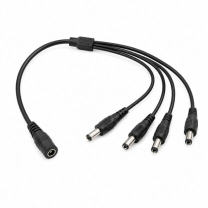 Захранващ конектор с кабел 1 към 4 RX-C14 / 1x вход / 4x изхода / За видеонаблюдение