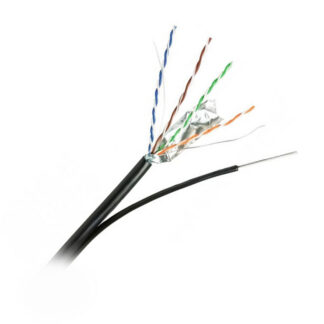 Кабел FTP + носещо въже Cat.5e/M 24AWG CU