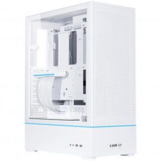 Кутия Lian-Li SUP01W Mid-Tower, Tempered Glass, Бяло