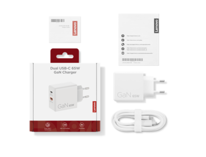 LENOVO DUAL 65W USB-C ADAPT WH