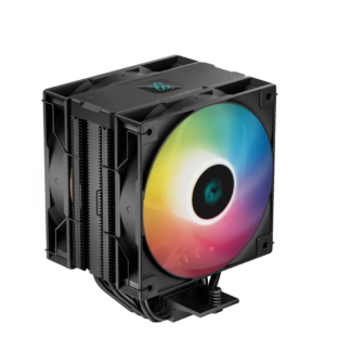 Охладител за процесор DeepCool AG400 Digital Plus / 220W / 2x 120mm / 4-pin PWM / A-RGB / Дигитален дисплей