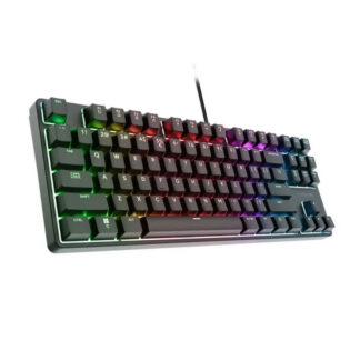 Механична GAMING клавиатура TRUST GXT 864 Cada TKL / TKL / 87 клавиша / Huano Brown / Кабелна / USB-A / RGB / Черна