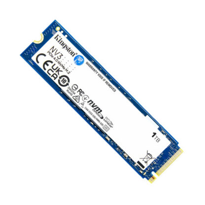 Диск SSD Kingston NV3 1TB M.2 NVMe PCIe Gen4 / SNV3S / 2280 / четене до 6000 MB/s / запис до 4000 MB/s / 320 TBW
