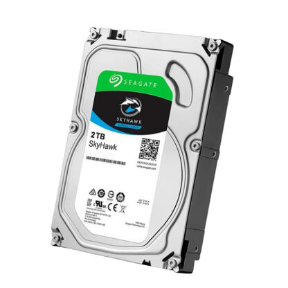 Твърд диск Seagate SkyHawk 2TB 3.5`` / ST2000VX017 / SATA III 6 Gb/s / 5400 rpm / 256MB кеш / за видеонаблюдение