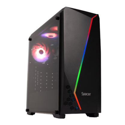 Настолен компютър V-Office Spacer / Middle Tower/ AMD® Ryzen™ 3 3200G (2-ро поколение, 4 физически ядра / 4 логически ядра) / 8GB DDR4 / 512GB M.2 NVMe SSD / AMD® Radeon™ Vega 8 Graphics / Free DOS