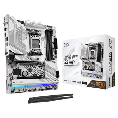 Дънна платка ASRock X870 PRO RS WiFi / Socket AM5 / AMD® X870 / ATX / DDR5 / Wi-Fi 7 / 2.5Gb LAN